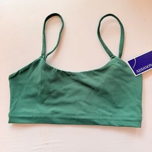 NWT ADDISON BAY Olive Green Adjustable Soft Knit Bralette LARGE $88